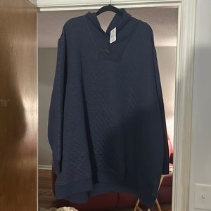 Brand new 1/4 button down pullover